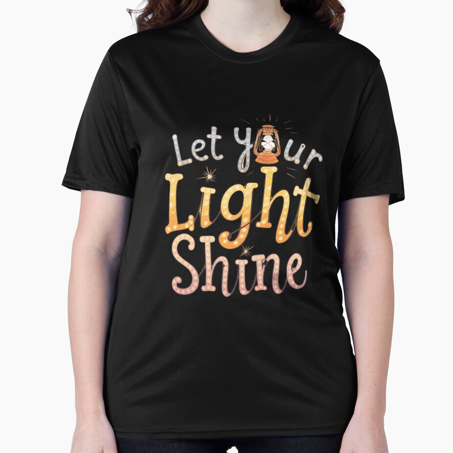 Let Your Light Shine" T-Shirt – Glowing Lantern Design | Uplifting Apparel for 2024 by T010