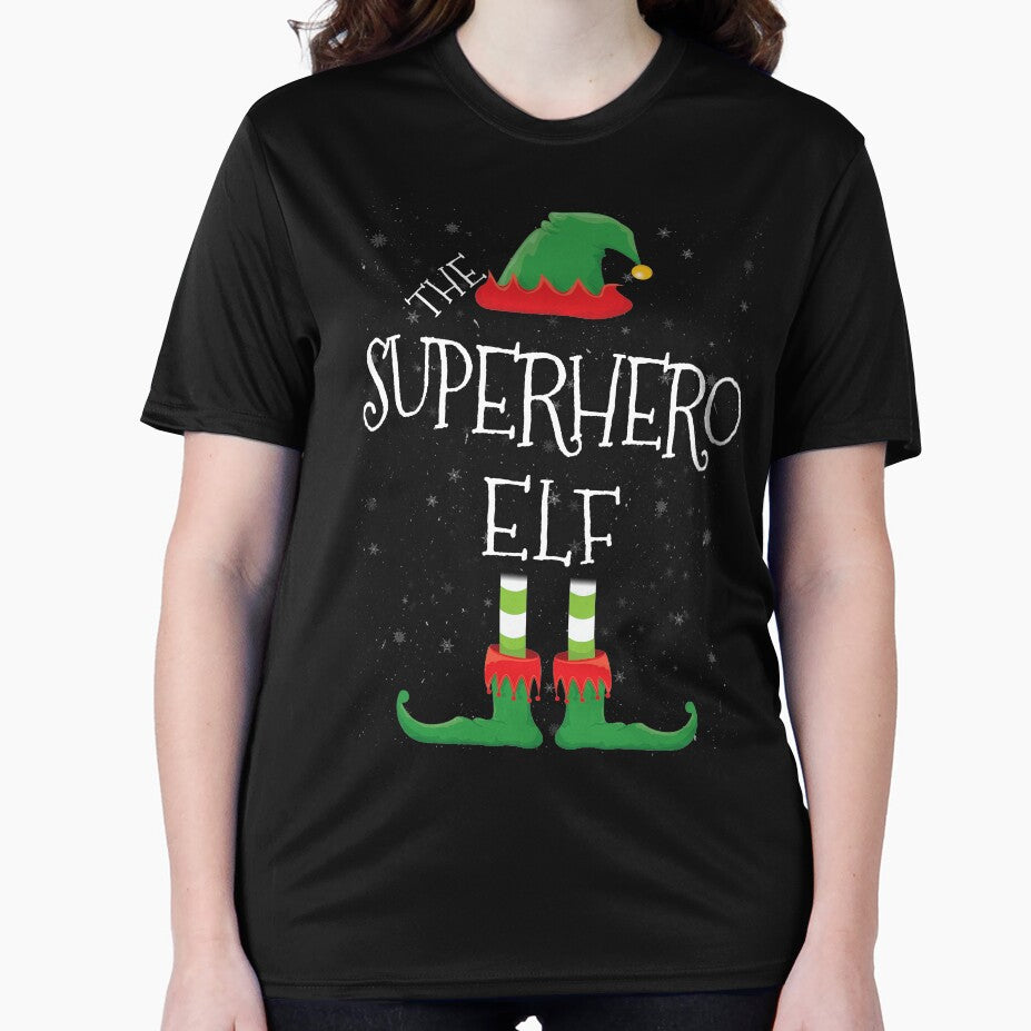 Superhero Elf Family Matching Christmas Group Funny Gift by DavisHasari