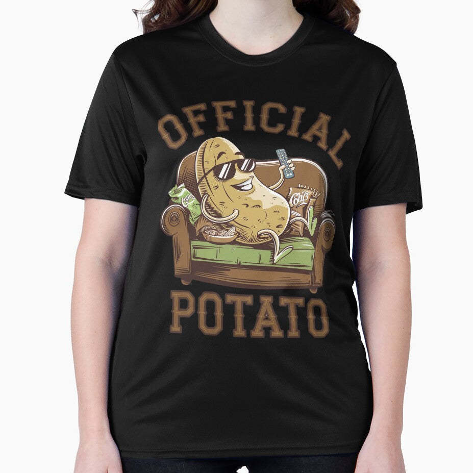 Official Couch Potato" – Funny Potato T-Shirt | Perfect for Lazy Day Lovers by T010