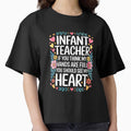 Infant Teacher Hands Full Heart Even Fuller - T-Shirt by JJLetterDesigns