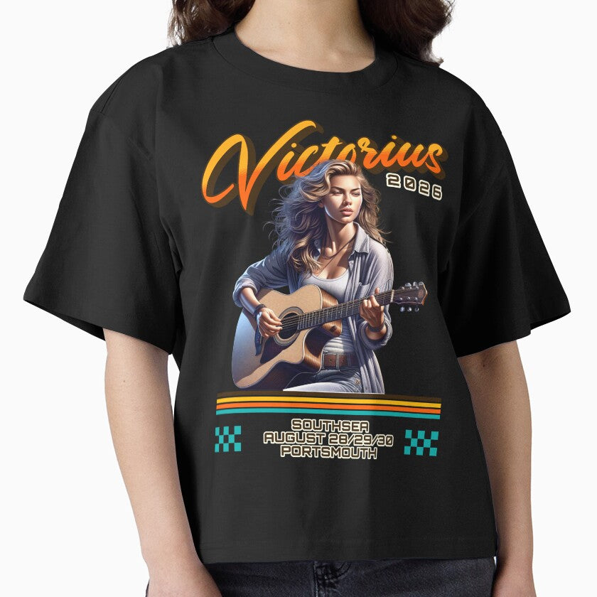 Lady Guitar Vintage victorious by DuffWebTShirts