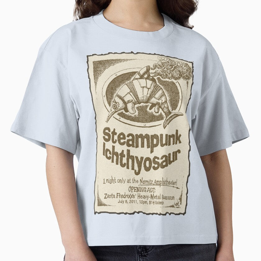 Steampunk Ichthyosaur Gig Flier by Charles Nemitz