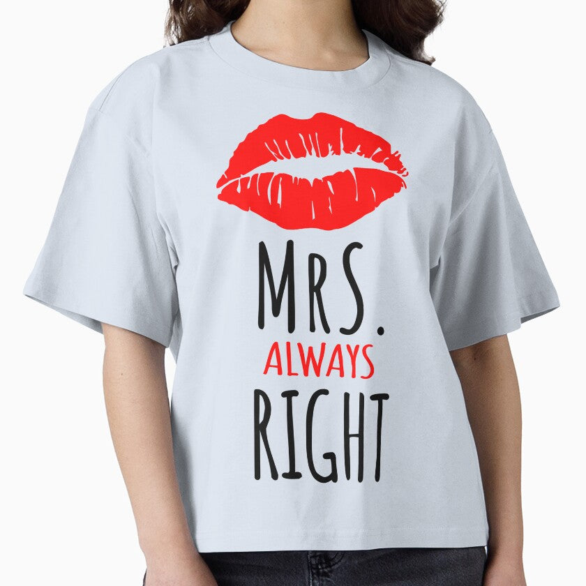 Mrs. Always Right Couple Shirt by kyuzki