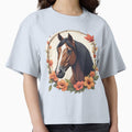 Bay Horse with Flowers by CreatureZDesign