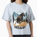 Horse Riding Apparel - Mountain and Horse T-Shirt by freirestone