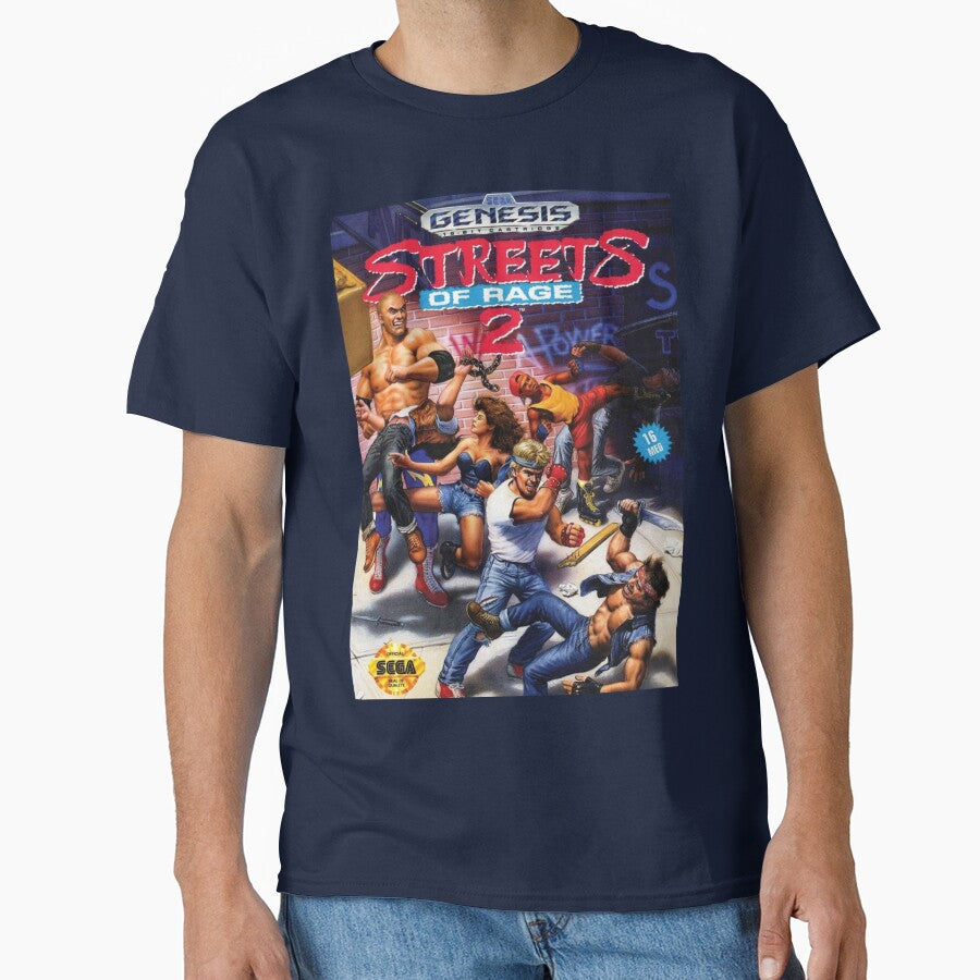 Streets of Rage 2 box art (Sega Genesis) by Brad Trivett