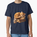 Cat Lady Cozy Reading Vintage Books And Coffee by ArtivioShop
