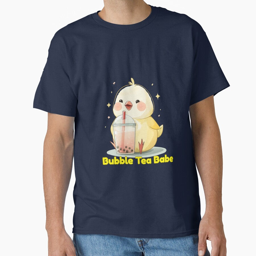 Bubble Tea Babe – Cute Chick with Boba Drink by ThaiArtShop
