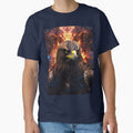 Cosmic Phoenix Eagle – Fiery Celestial Raptor Digital Art by TajSprinklz