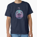 Cancer Zodiac — Neon Crab Portrait, Retro Teal & Pink Cosmic Art by DPSz