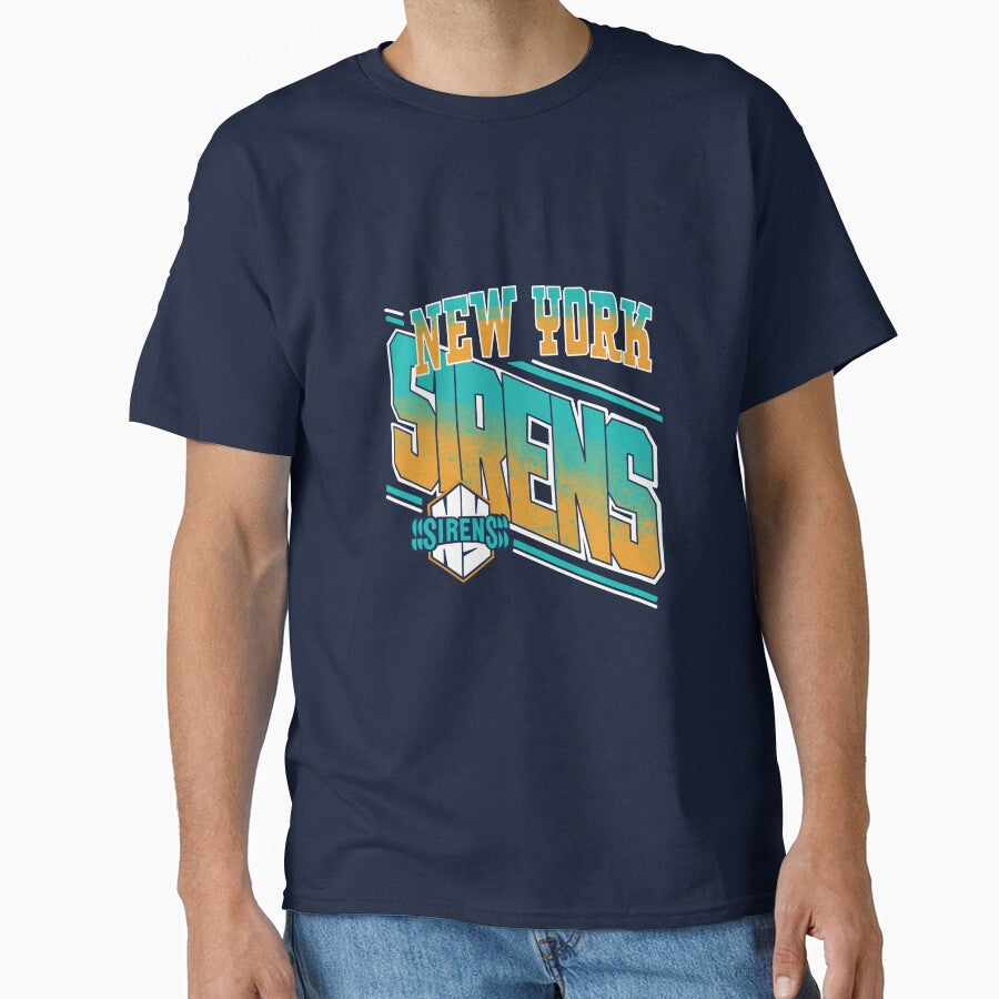Vintage aesthetic new York sirens PWHL  logo by Erika Dee