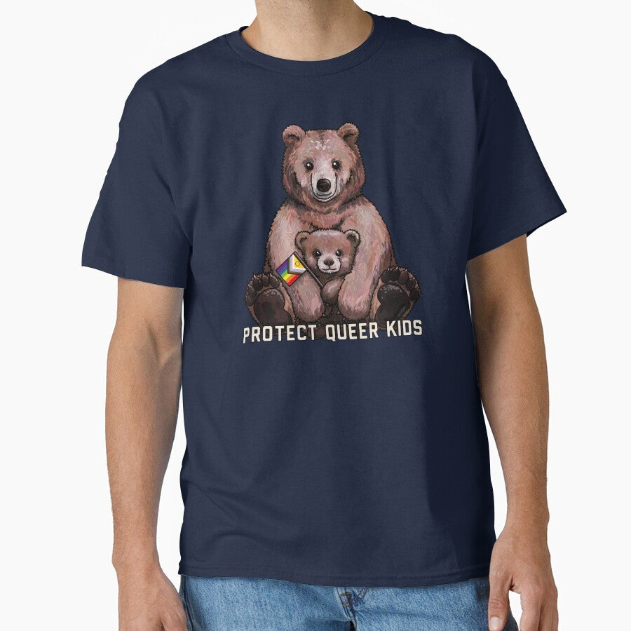 Protect Queer Kids Bears by Art by Veya