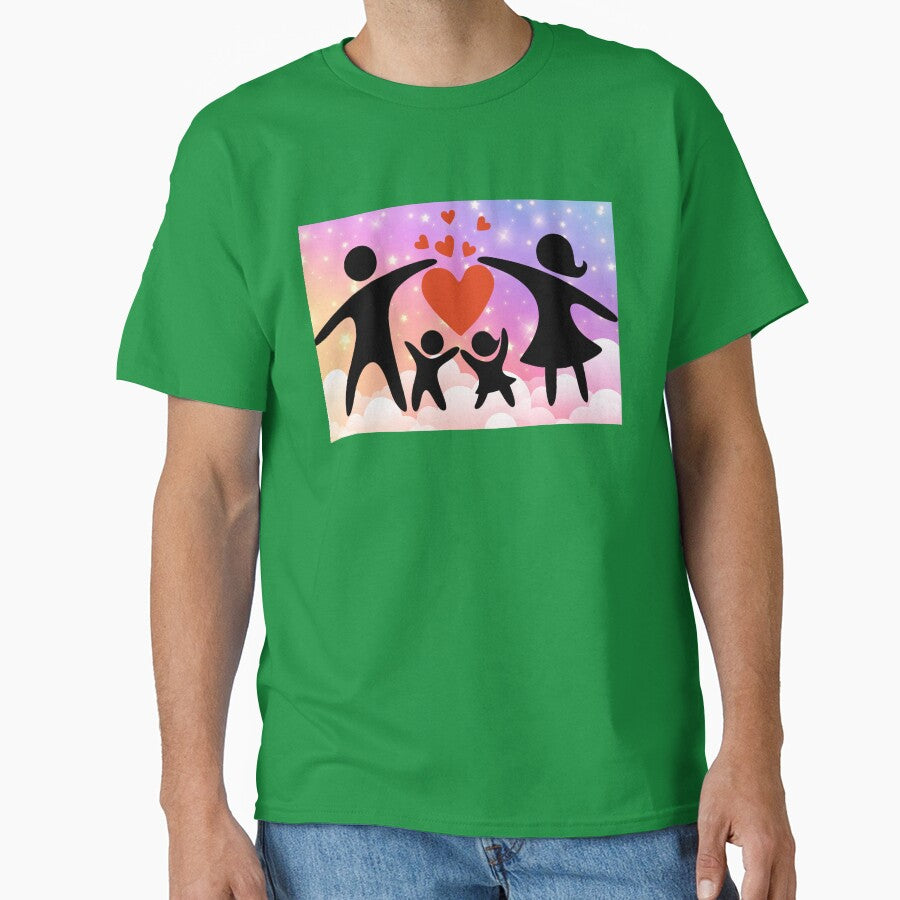 Family Love Forever - Happy Family Heart Design by Palette _Vibes