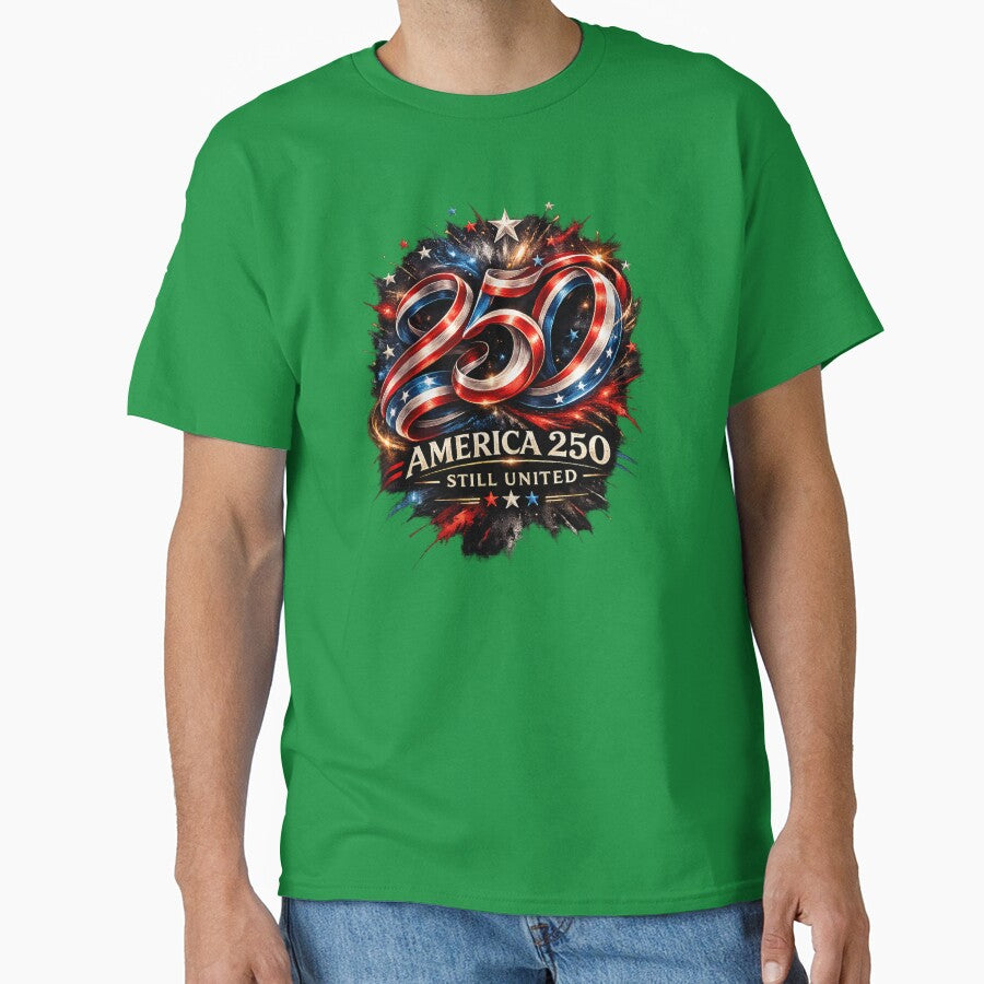 America 250 – Still United Ribbon Logo Shirt | Patriotic 1776–2026 Semiquincentennial Tee by edman765
