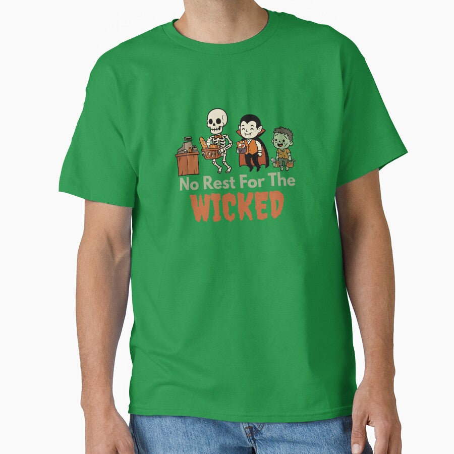 No Rest for the Wicked Halloween Cashier Monster Squad funny cashier gift by Lulustarfox