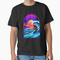 80s Retro Synthwave Surfer Neon Wave by TeNovaStudio ⭐⭐⭐⭐⭐