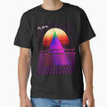 Aesthetic Synthwave Outrun Style Grid Sunset sunrise Design design by D-C-Designs
