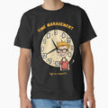 Time Management By An Expert Funny Nerd Clock Cartoon on White by The Fine Print by BassAddict
