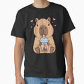 Kawaii Capybara Drinking Boba by EverkindInk