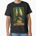 Jason Voorhees and Michael Myers Heart Hands with party hats by keytee