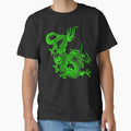 Fluo Green Chinese Dragon by EddieBalevo