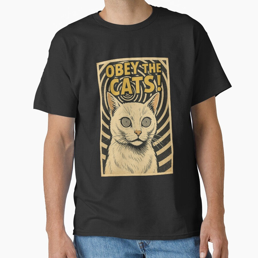 Obey the Cats – Vintage Hypnosis Cat Art by The Devil's Bargain