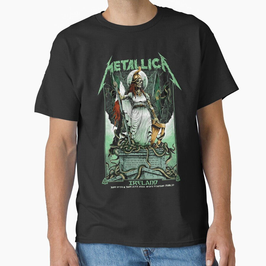 Ireland Heavy Metal Concert Skull Tour Shirt by MOUL-TMER