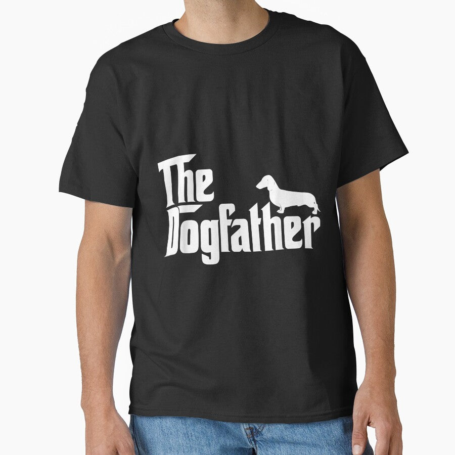 Mens The Dogfather Dachshund  Funny Father Dog Lover by Chloe43212