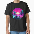 Retro Futuristic Neon City Drive by IllumeInk