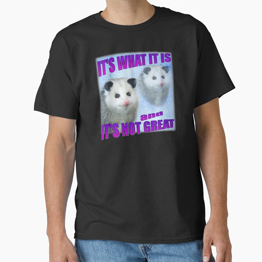 Its What Its and Its Not Great Funny Opossum by Liberty Loom  Designs
