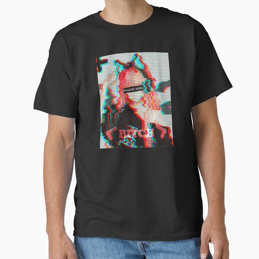 Vaporwave Art - Aesthetic Japanese Futurism Tee Anime Retro Hentai F*ck You by Hitagivapor