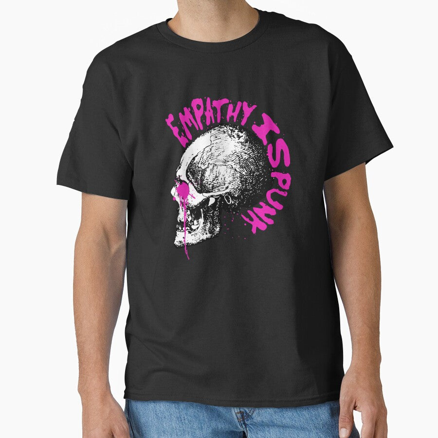 Empathy Is Punk — Skull Grunge Design by dudelinart