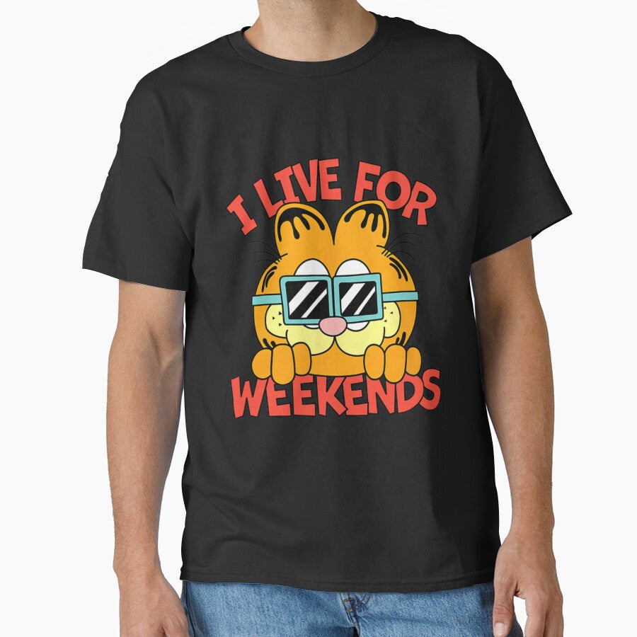 Garfield I Live For The Weekends Funny Cool Quote by sardencourey3