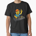 DJ Boy Vintage Style Vinyl DJ by Genius Geek