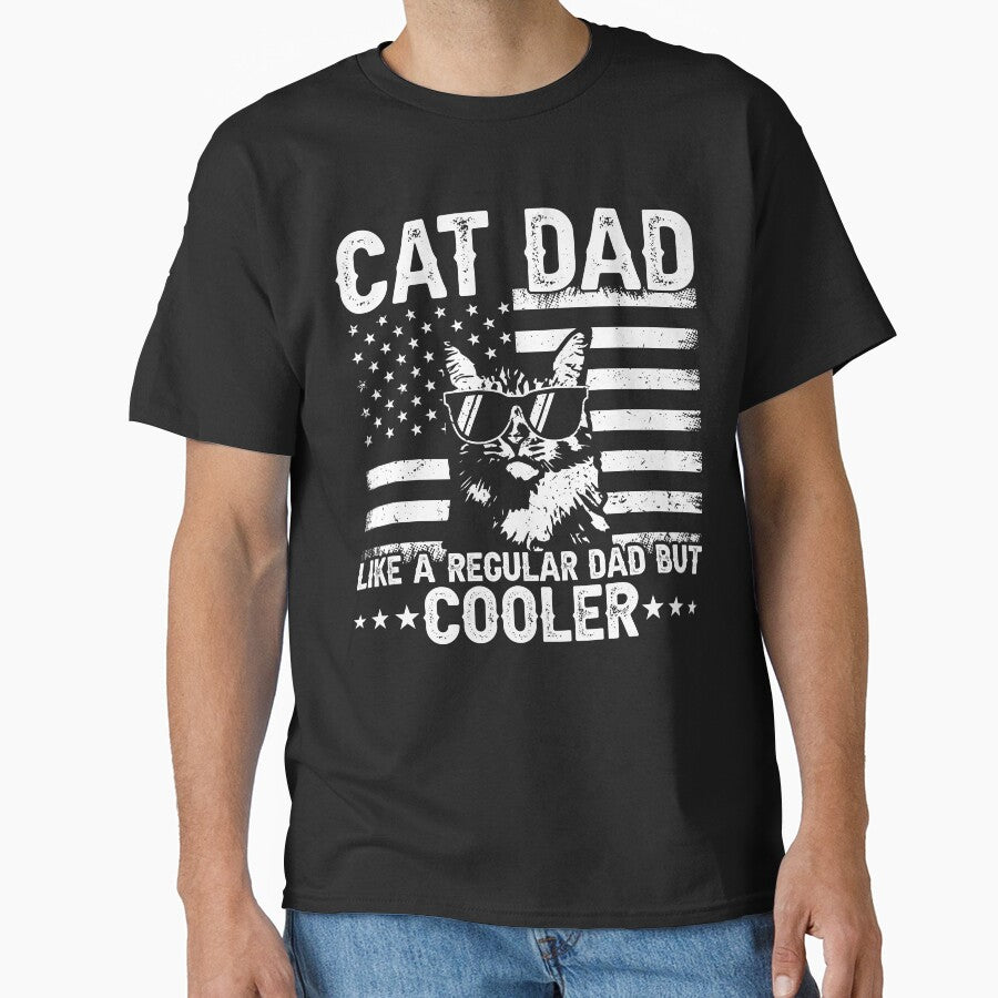 Cat Dad Like A Regular Dad But Cooler American Father Cat Lover by 76Valeria