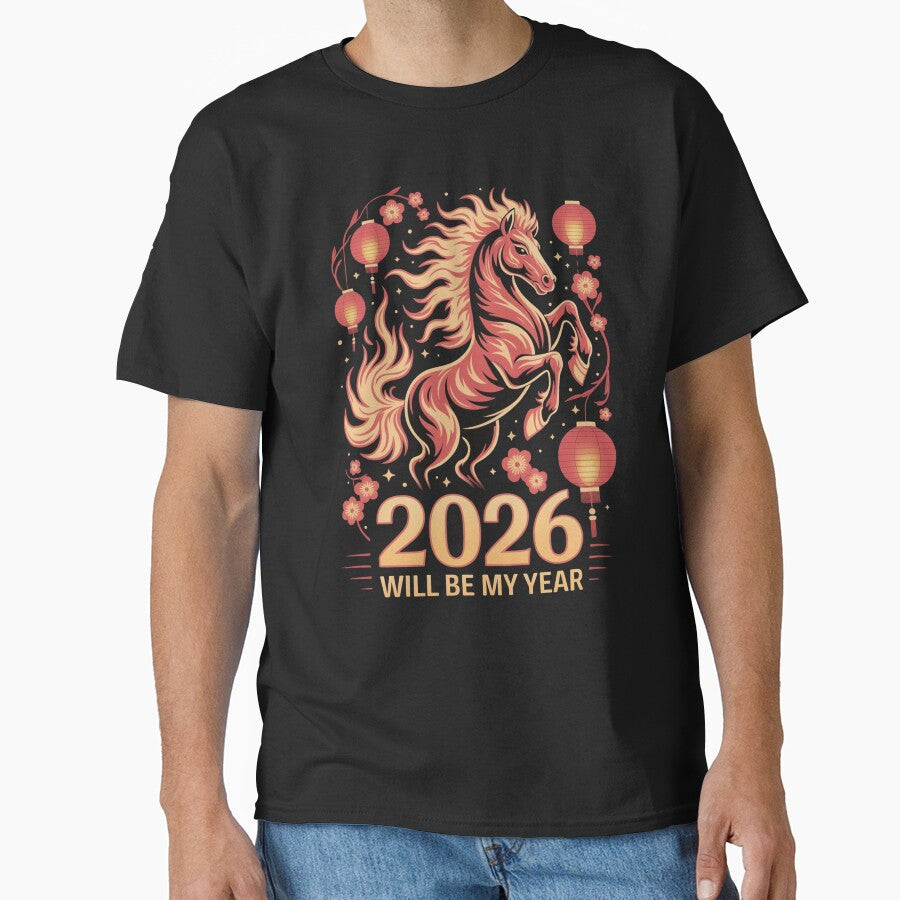 2026 Will Be My Year – Fire Horse Chinese New Year Illustration by OskarCreates