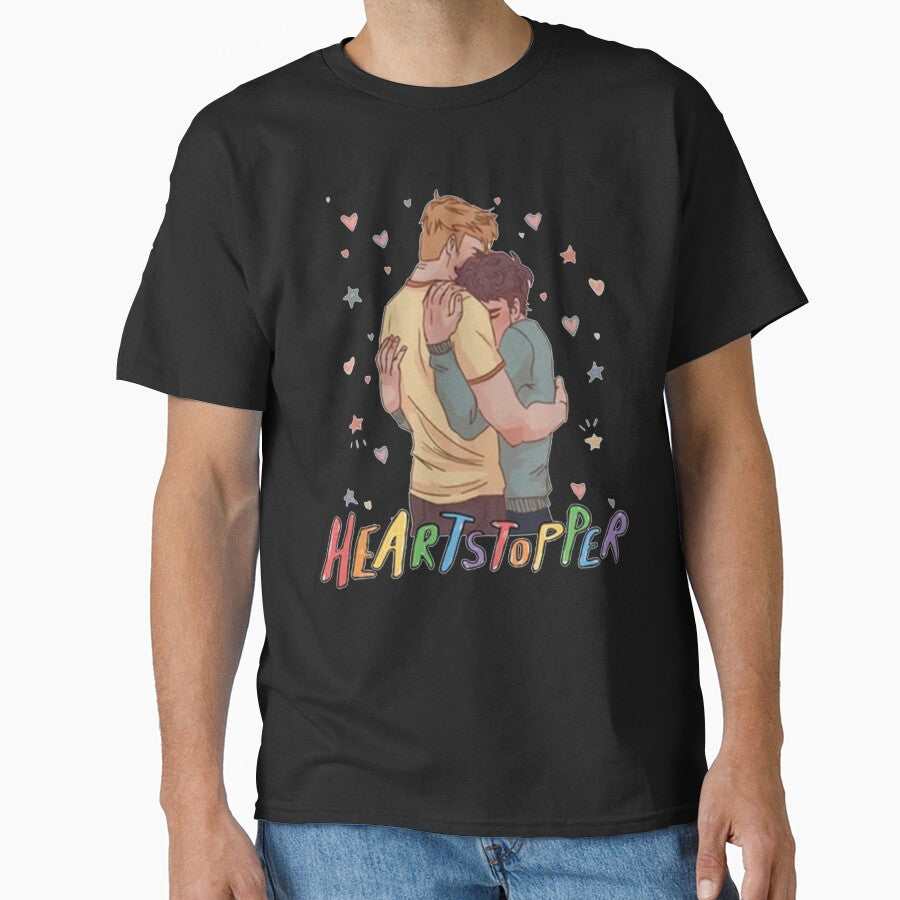 Nick And Charlie Heartstopper Sweatshirt, Heartstopper Rainbow Leaves Sweatshirt, Heartstopper Sweat by 99Studio