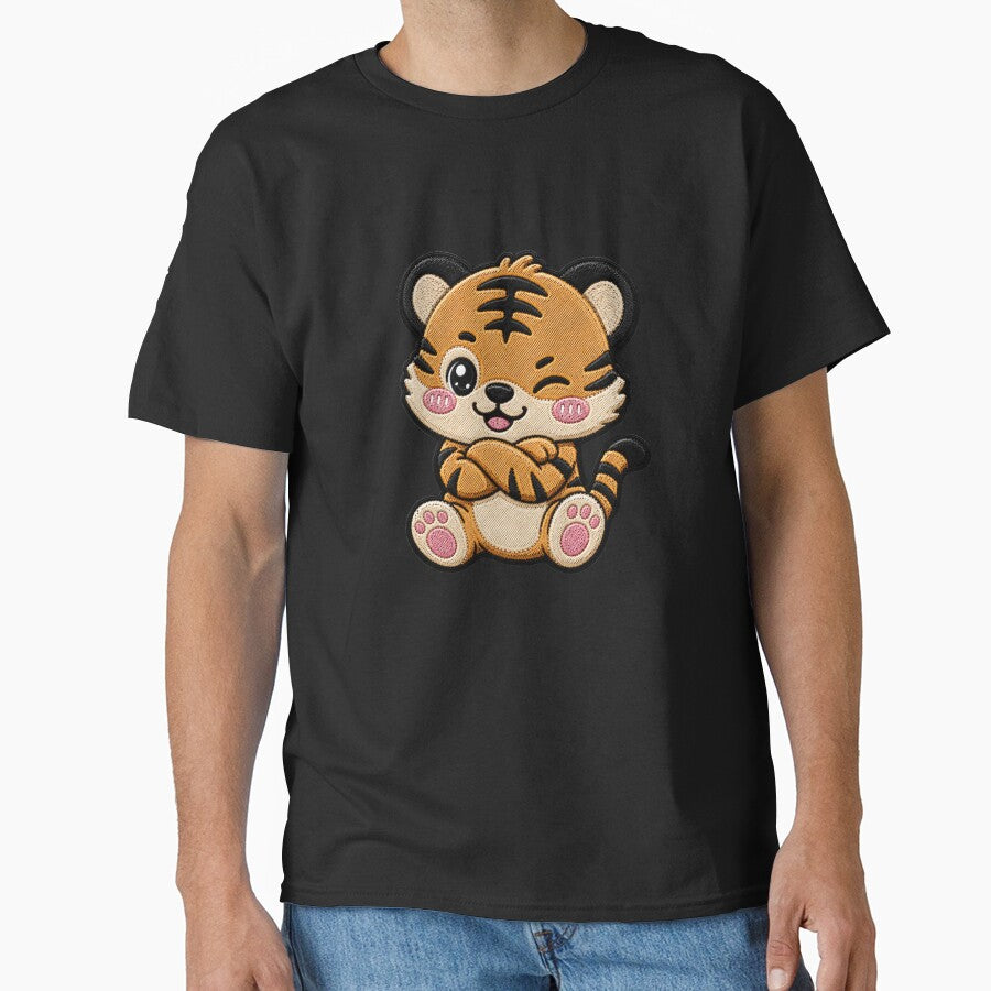 Kawaii Baby Tiger Embroidery Patch Cute Chibi by ColorSplash123