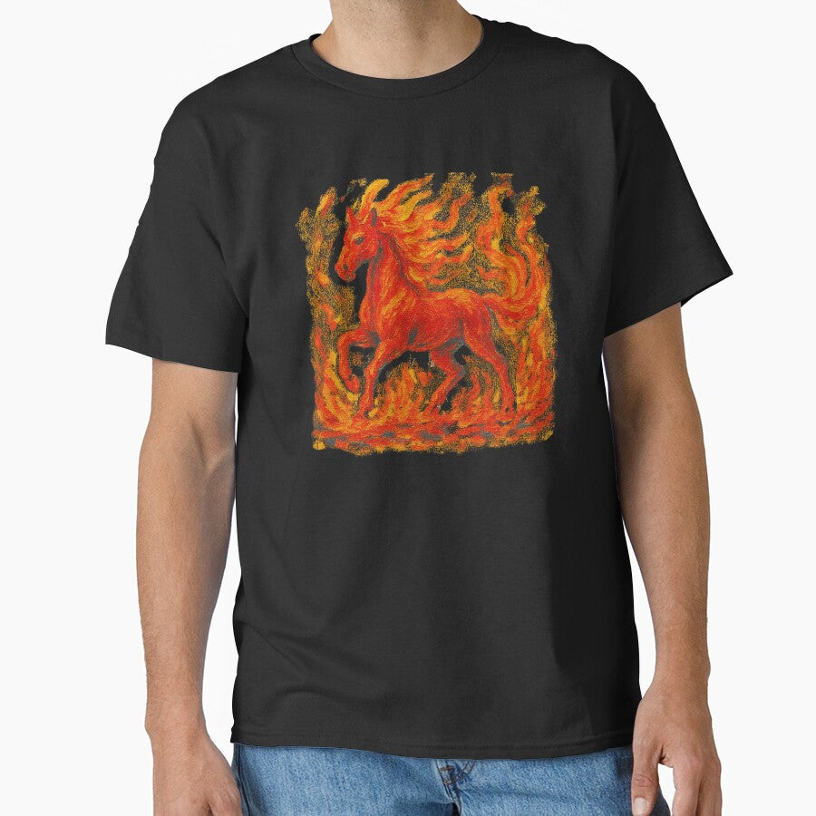 Fire Horse. The Year of the Fire Horse.Finger Paint. by Mosogoloso