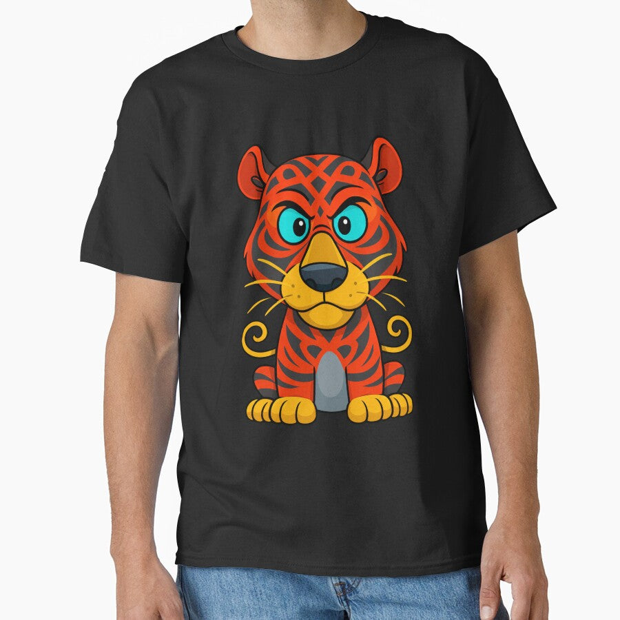 Cute Red Tiger Cartoon – Kawaii Colorful Animal by trpa04