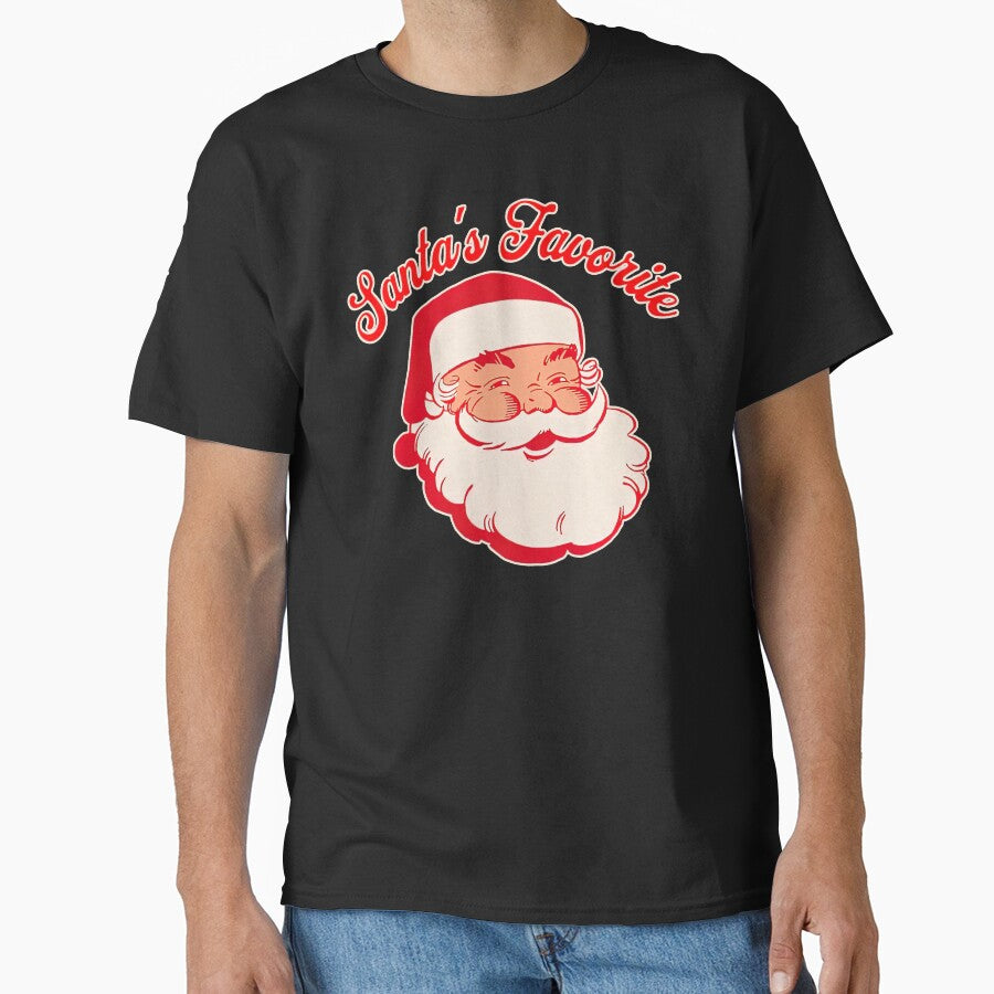 Santa's Favorite Retro Santa Vintage Christmas Santa Claus Graphic by SpookshowDesign