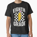 Eighth Grade Lighting Bolt Pencil Retro 8th Grade Teacher by OlakunleOloroz