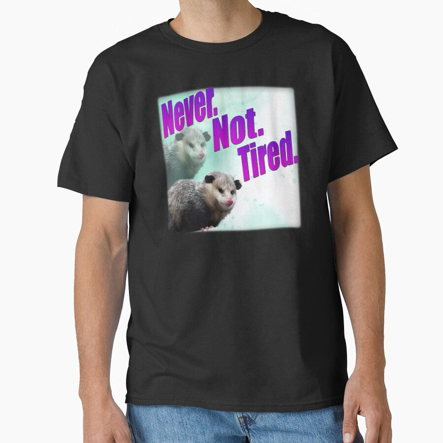 Never Not Tired Funny Opossum by Liberty Loom  Designs