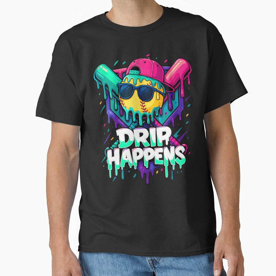 Baseball Lifestyle Apparel Youth Baseball Ice Cream Drip by MicheleDanita