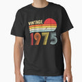 Vintage 1975 Birthday Gift Born Seventies by AmaXONIC