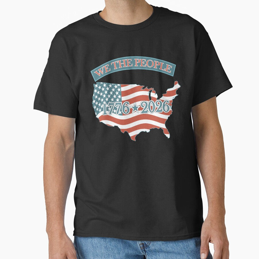 America 250 Map USA Flag We The People Patriotic Historic Birthday by theartofvikki