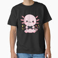 Gamer Axolotl – Cute Kawaii Gaming Axolotl with Controller by ColorSplash123
