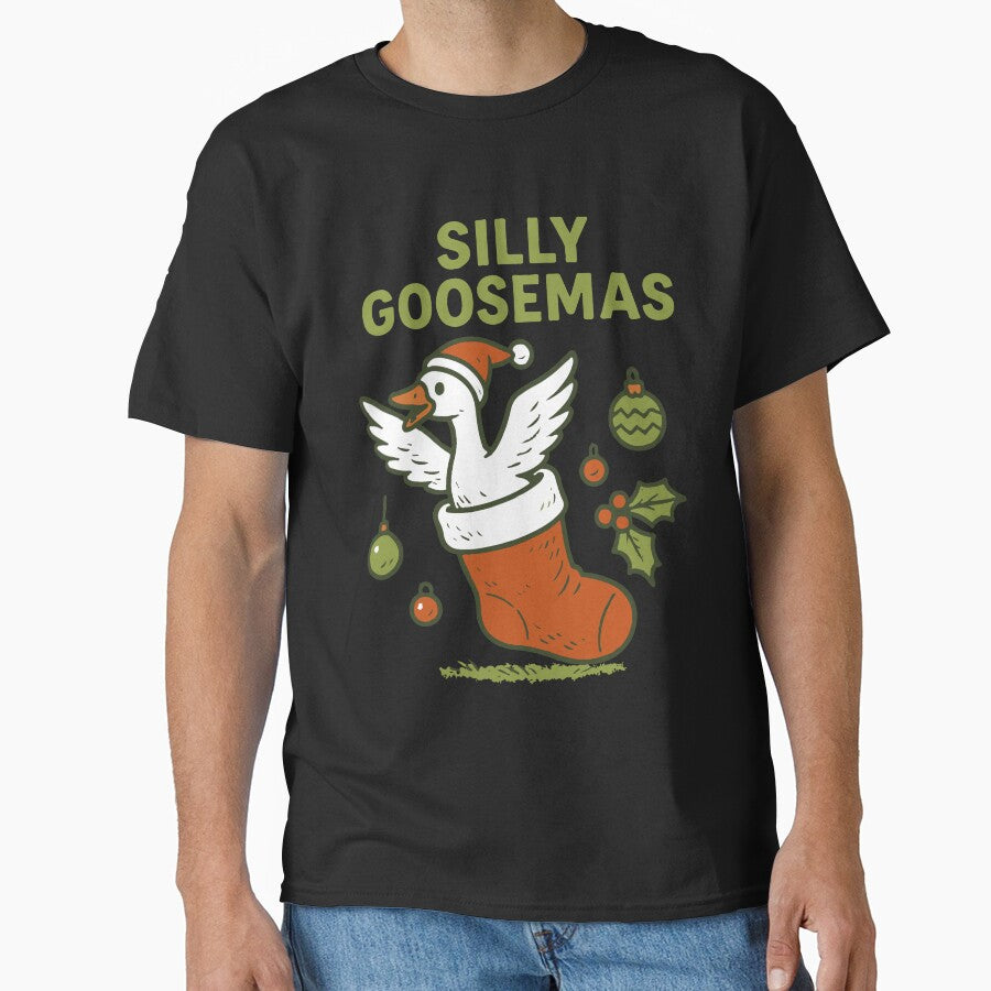 Silly Goosemas Goose Christmas Funny Santa by LuminOrb