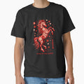 2026 Year of the Horse, Chinese Zodiac Lunar New Year Shirt Gift, Floral Red Horse Asian Art Graphic Tee by saloui