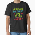 I Paused My Game to Bee Here – Funny Gamer Quote Pixel Art Design by Style-Sense